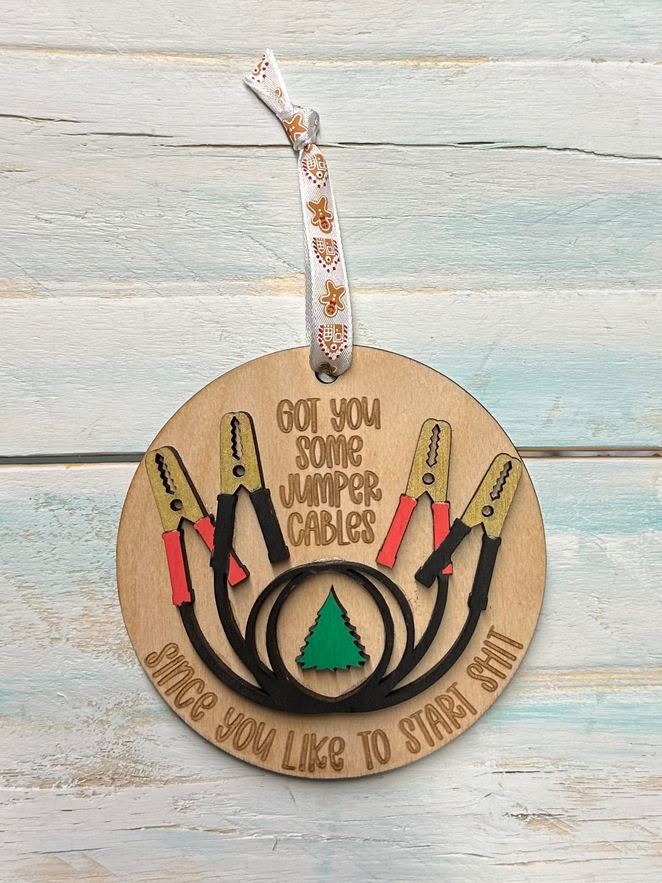Jumper Cables Ornament