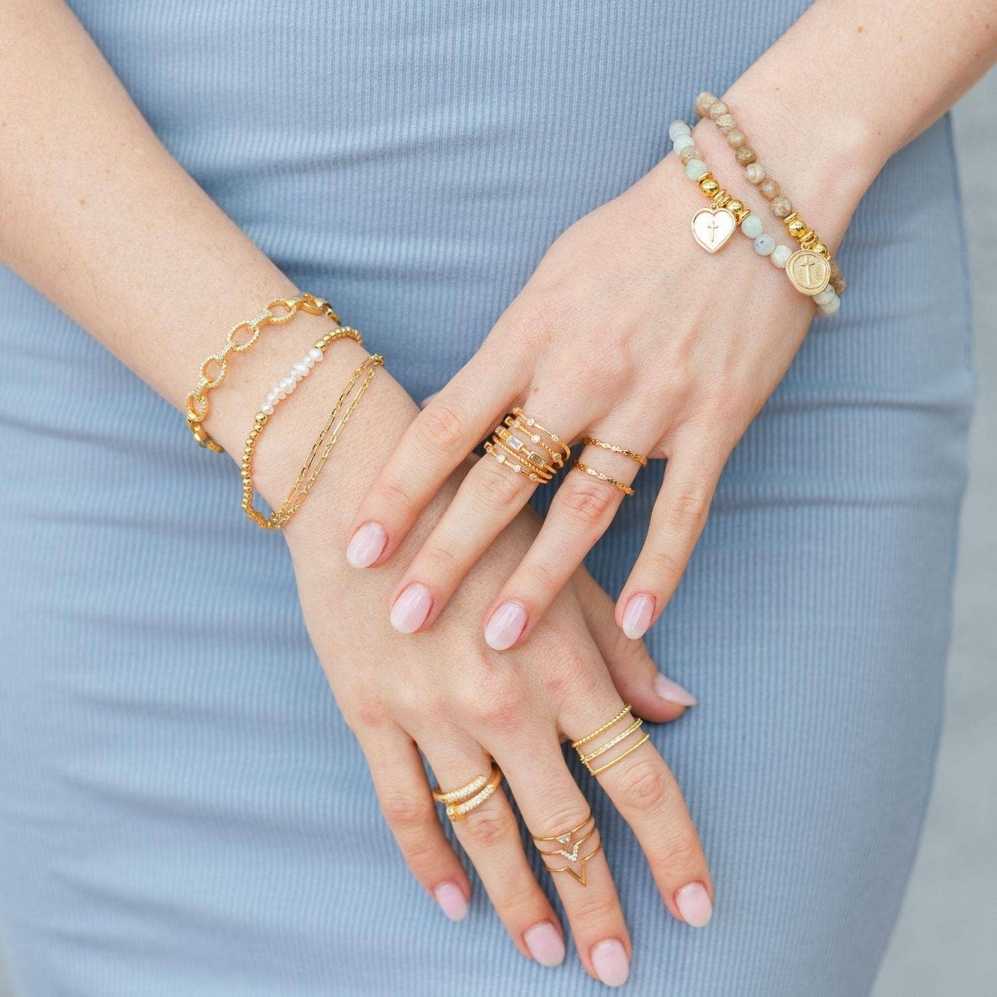 Pearl Accented Stretch Bracelet