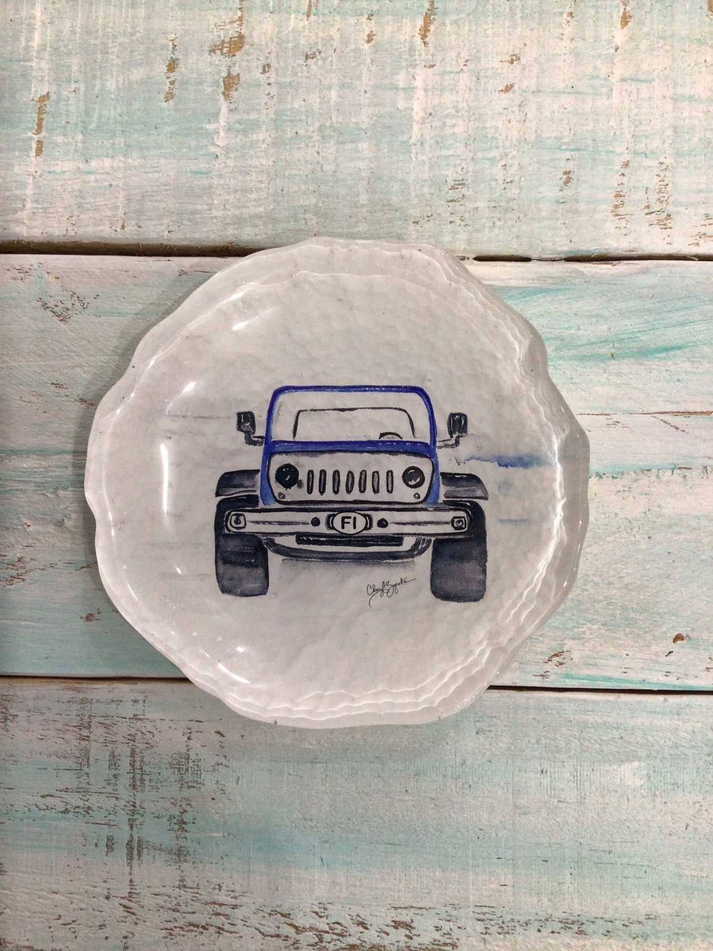 FI Jeep Trinket Dish from C.Zapata Art
