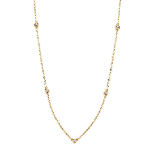 18" CZ Accented Necklace