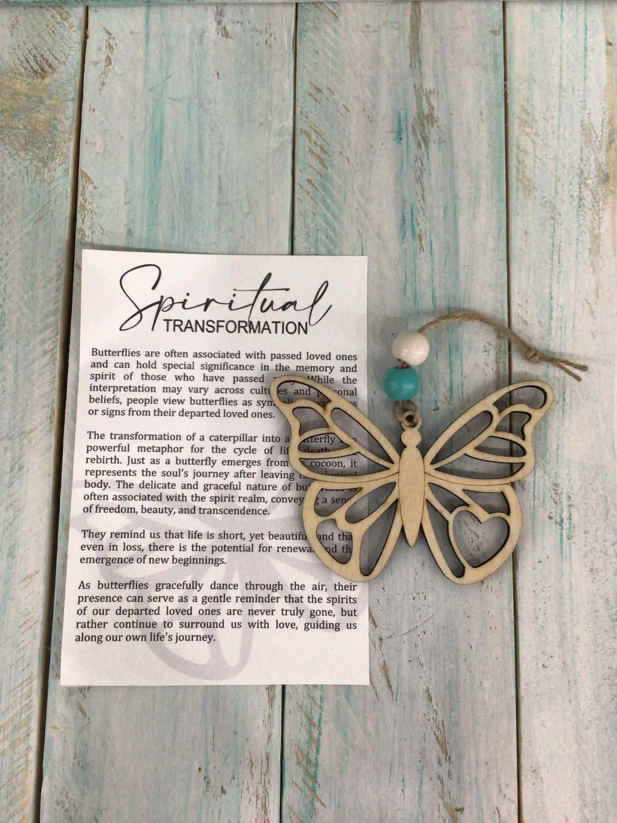 Spiritual Transformation, Butterfly Story Card