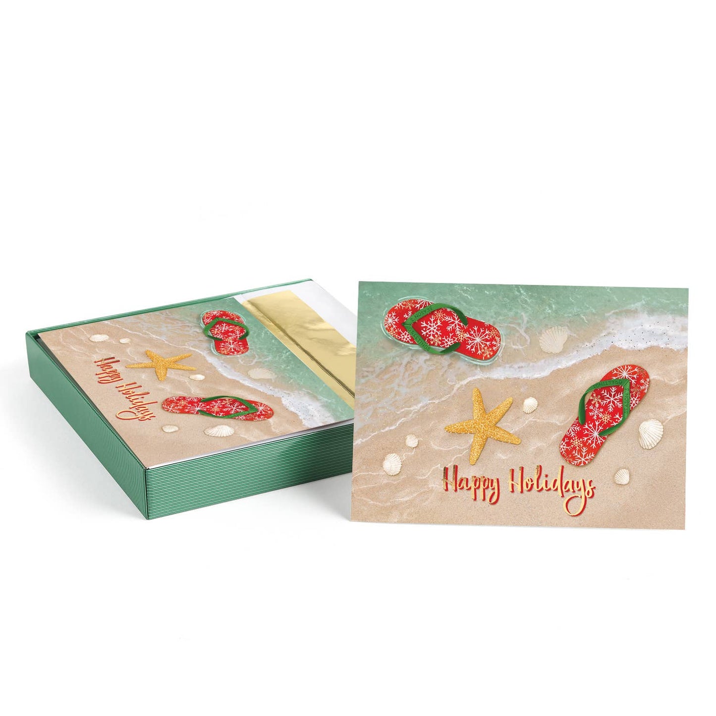 Holiday Flip Flops Boxed Holiday Cards