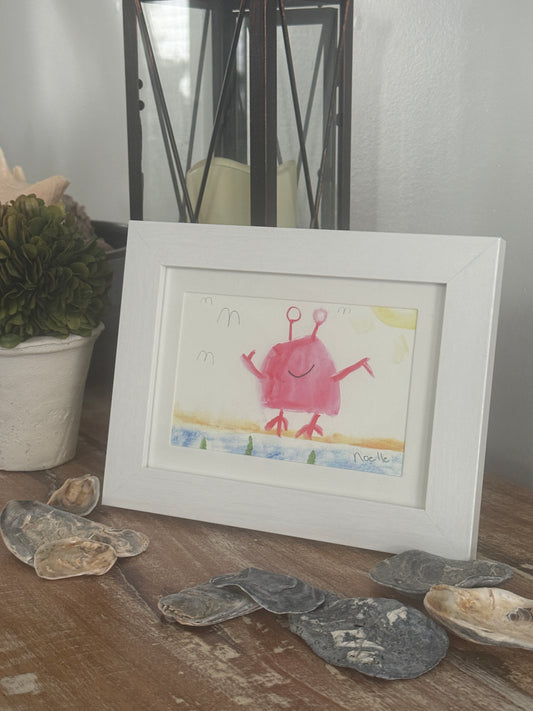 5x7 Happy Crab by Noelle