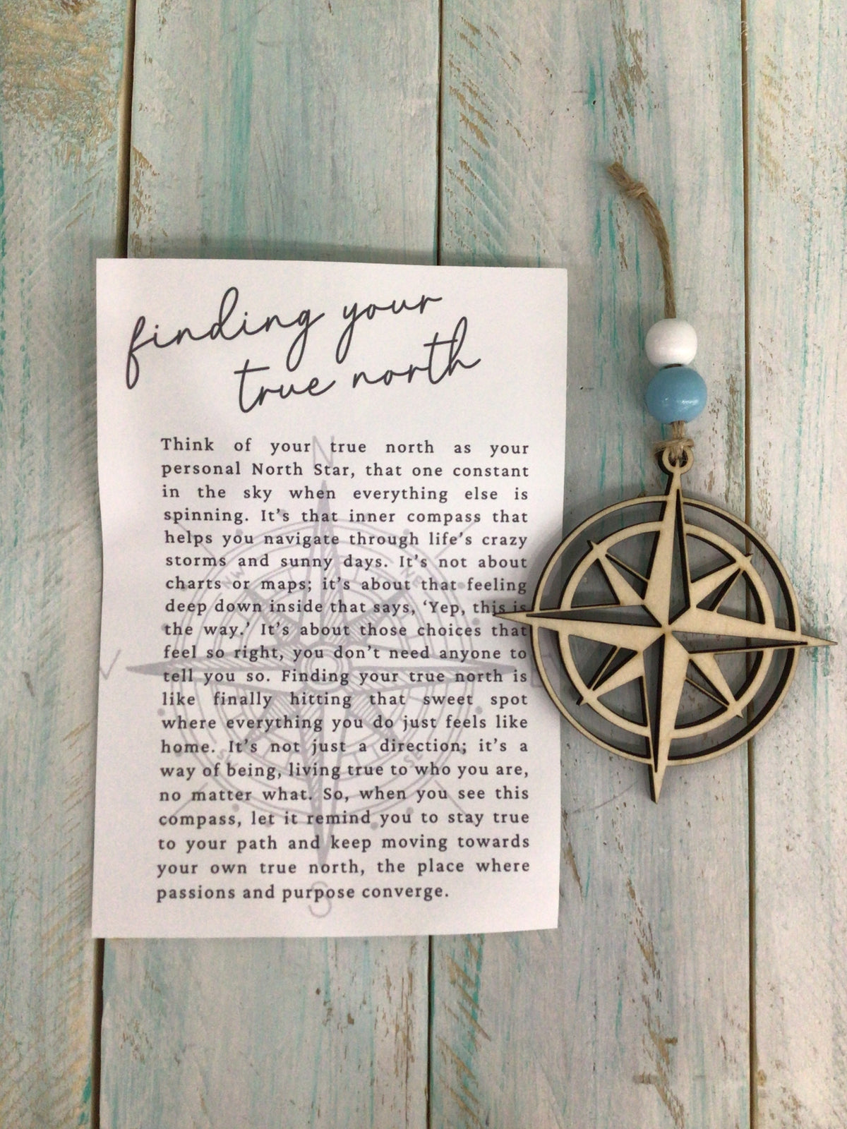 Finding your true north, Compass Story Card