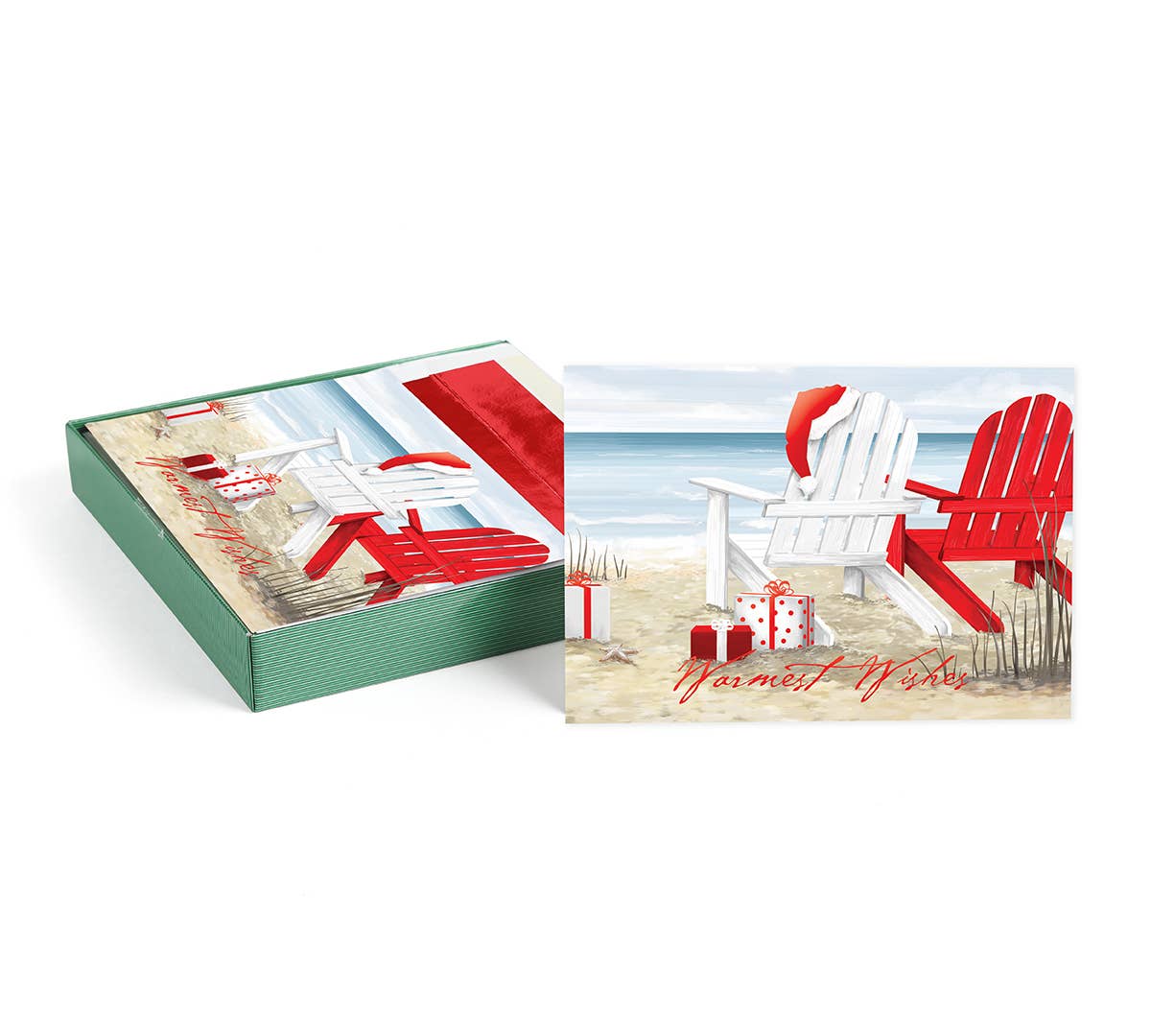 Beach Chairs Boxed Holiday Cards