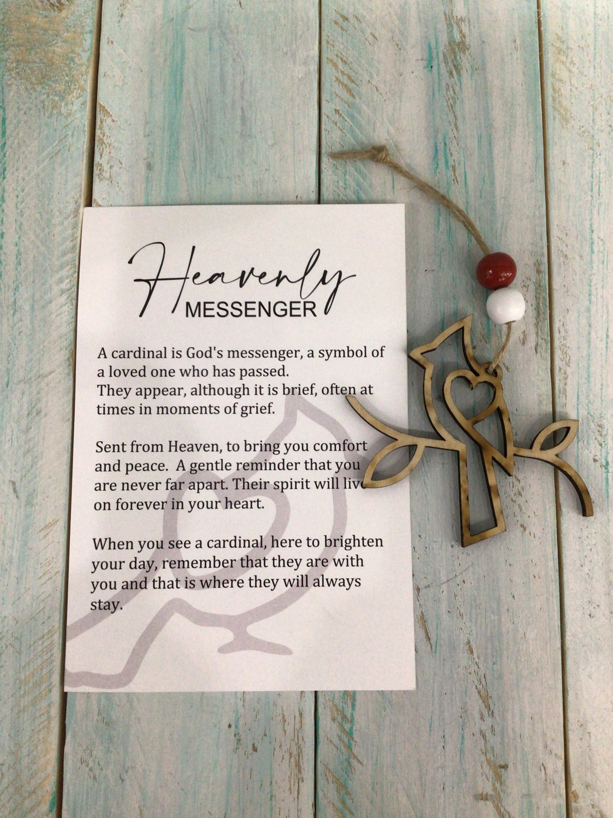 Heavenly Messenger, Cardinal Story Card