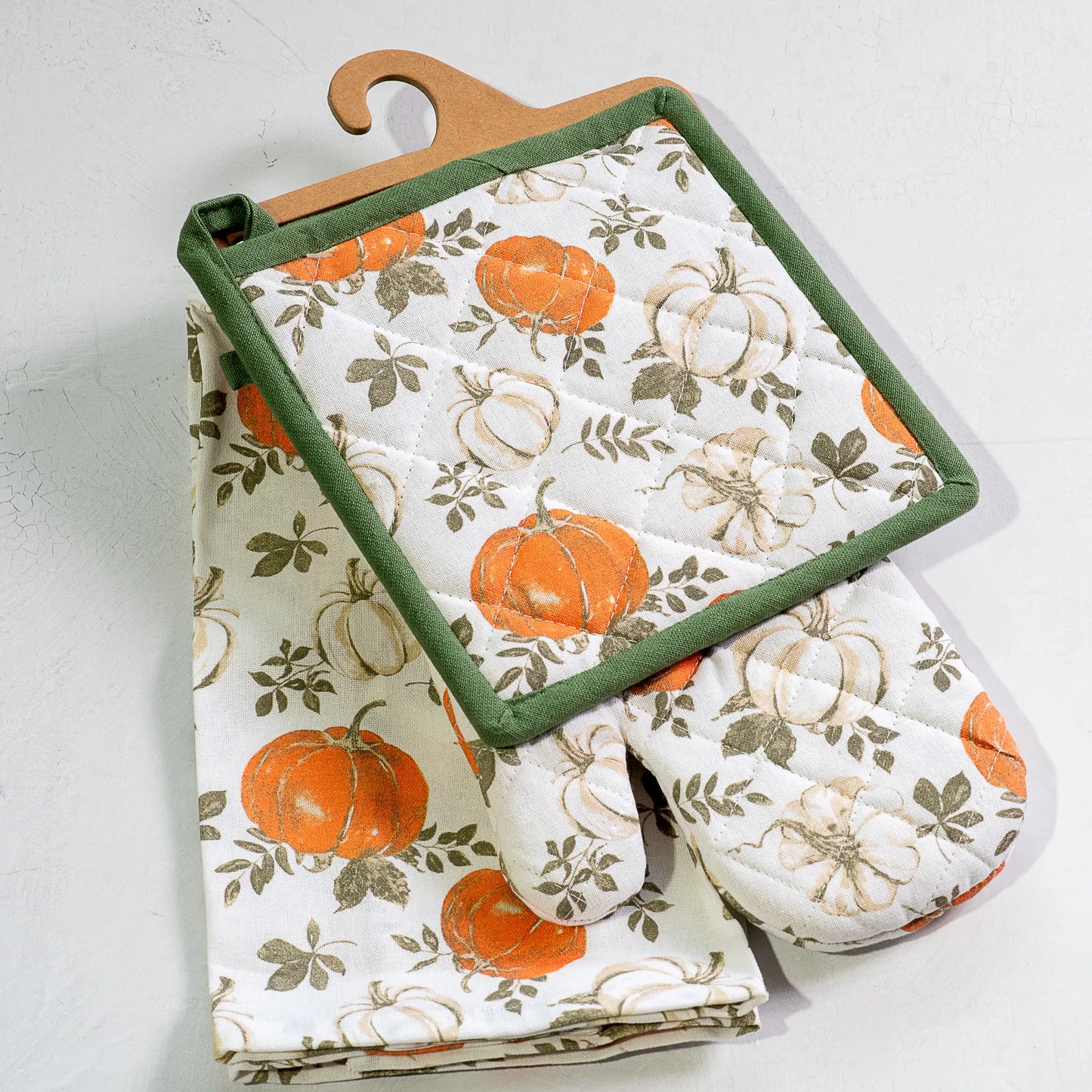 3 PC Fall Pumpkin Towel Set