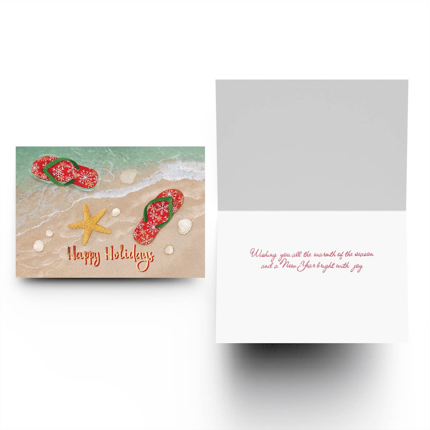 Holiday Flip Flops Boxed Holiday Cards