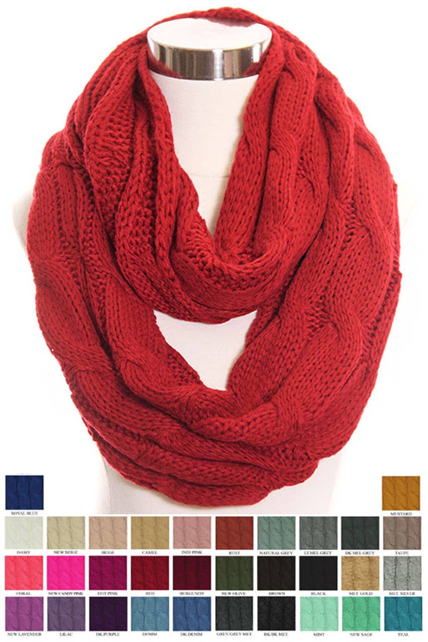 Mustard Knitted Scarf