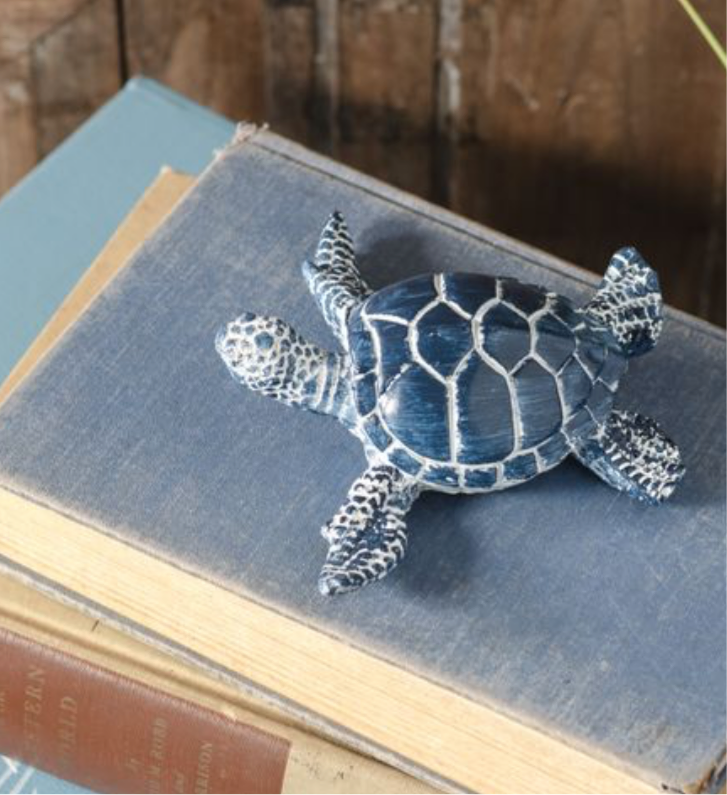 4.5" L Blue Sea Turtle Figurine