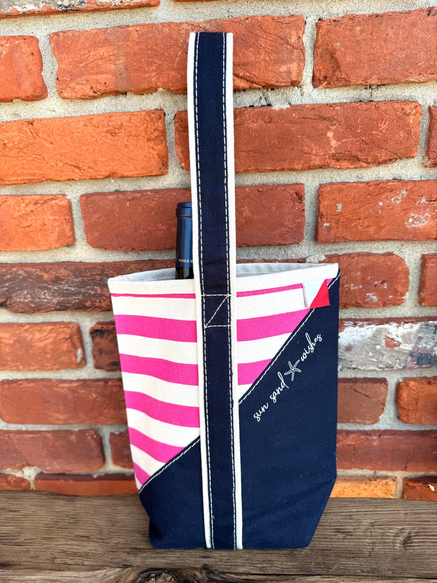 Sun, Sand & Starfish Wishes Double Wine Tote