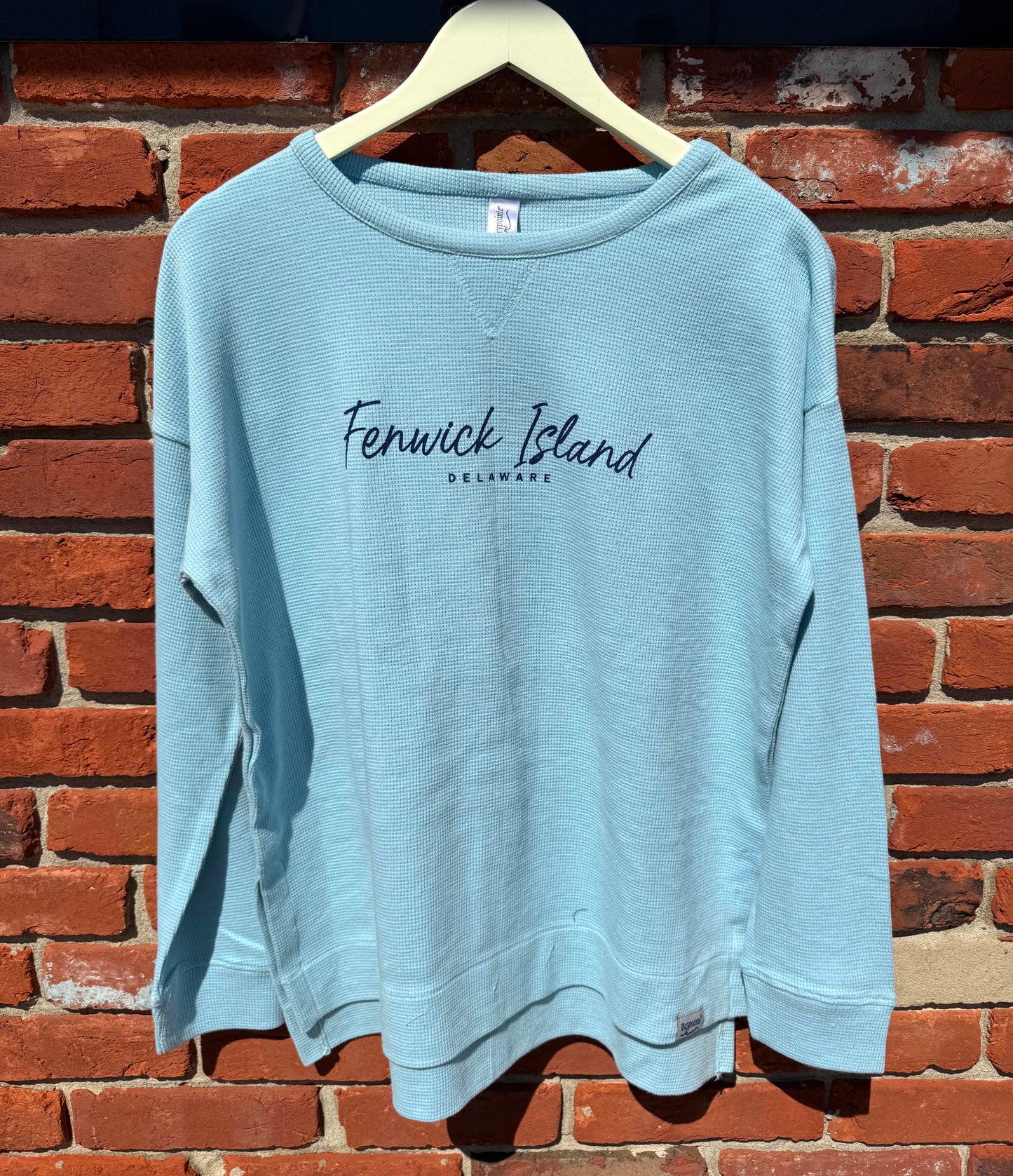 Ladies Lightweight Mini Waffle Long Sleeve