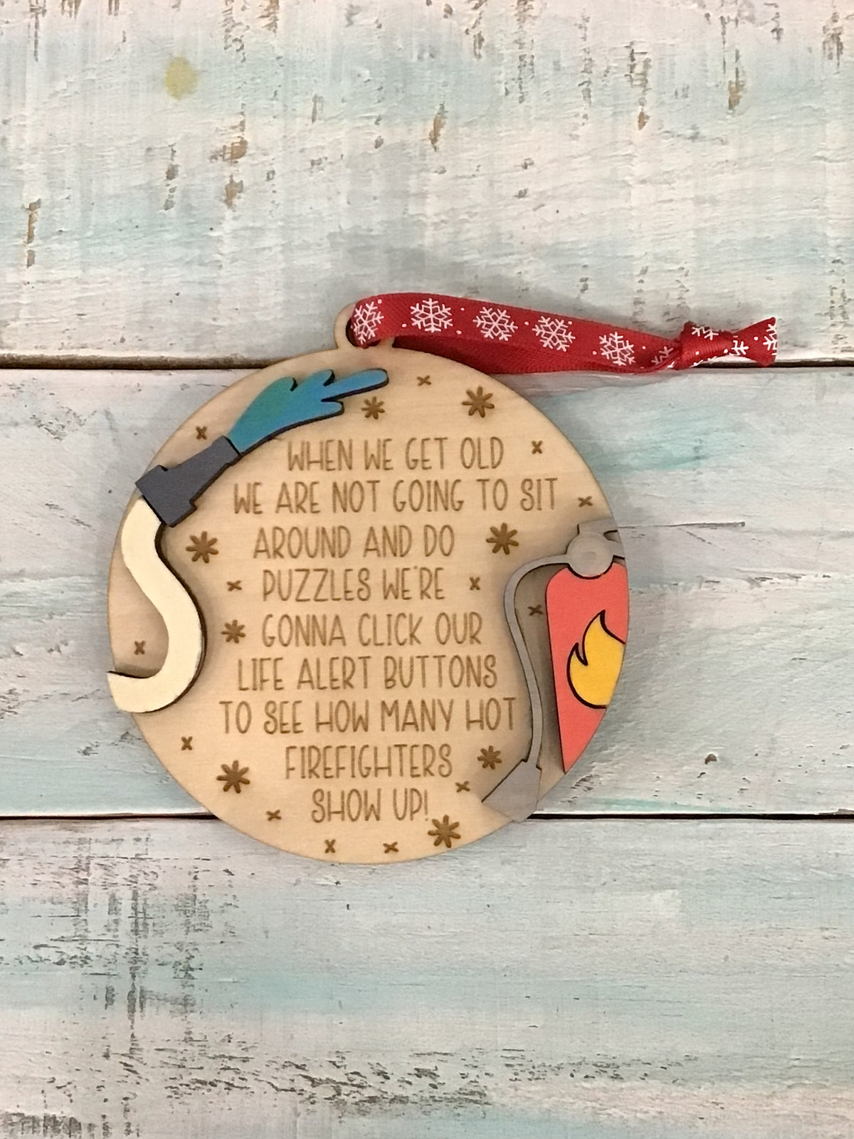 Funny Firefighter Ornament