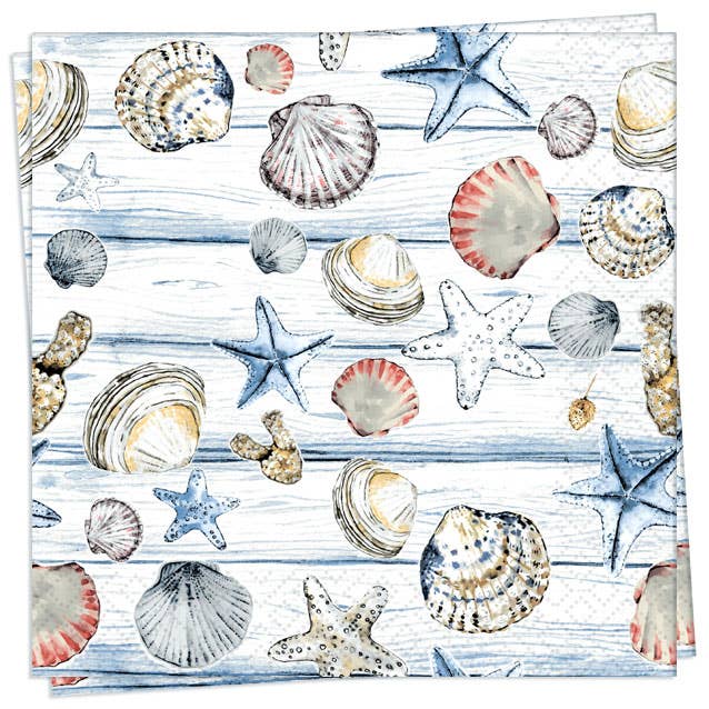 Beach Shells Cocktail Napkin