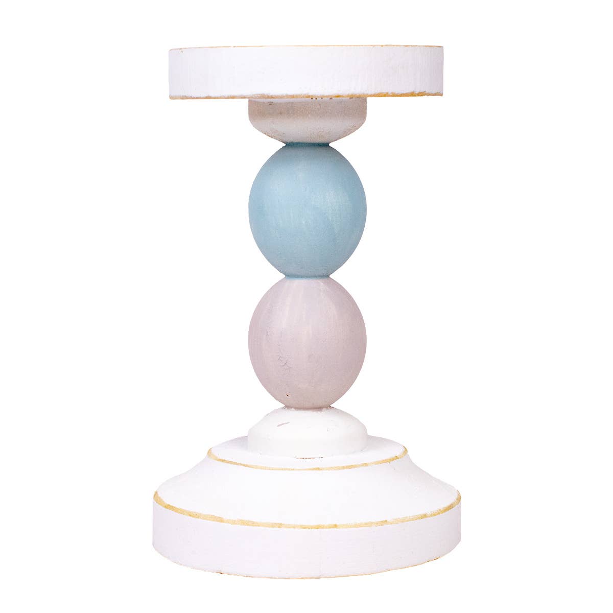 Egg Candle Holder White/Pink/Blue 4.5x7x4.5