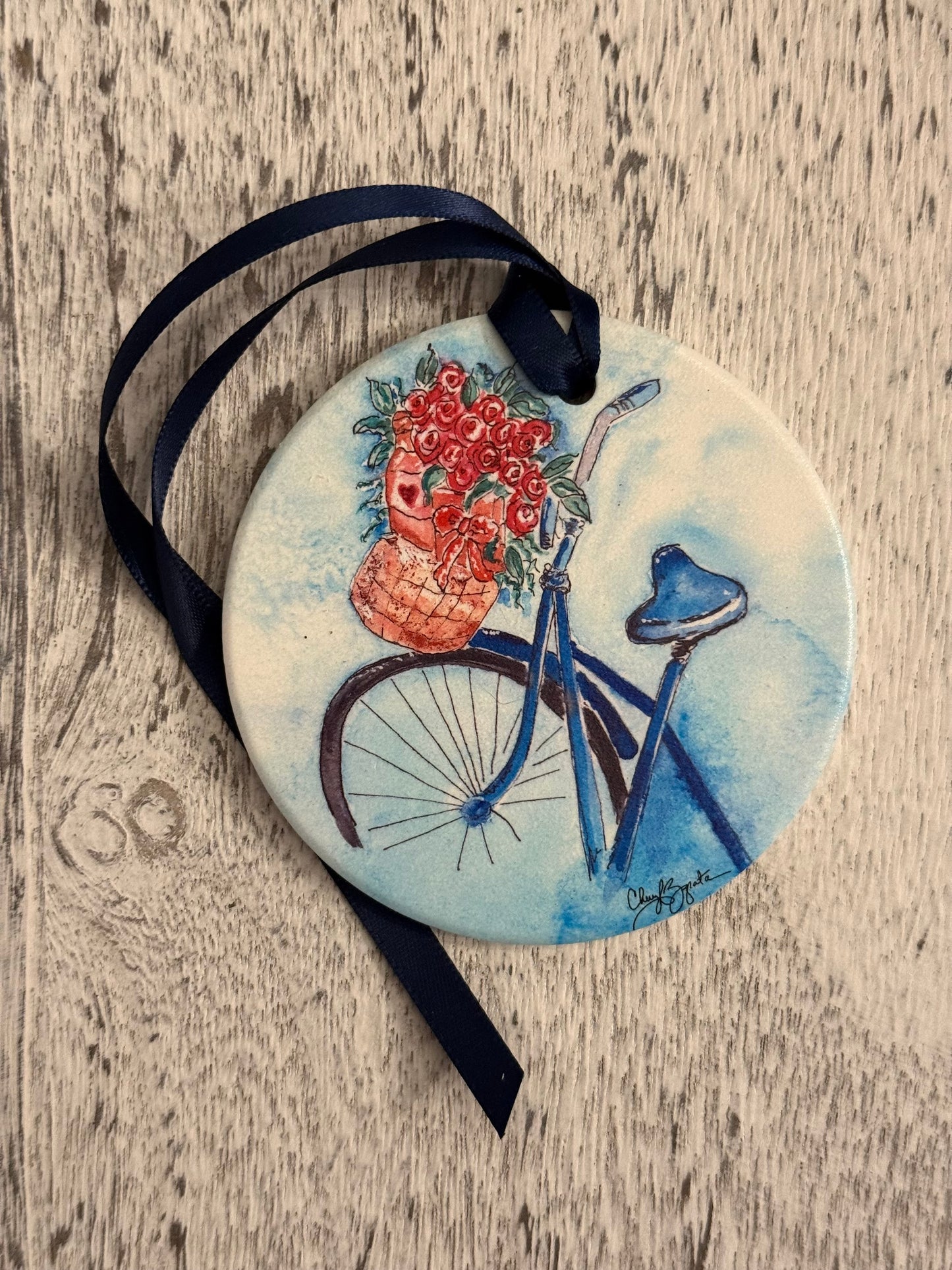 Bicycle/Basket Ornament