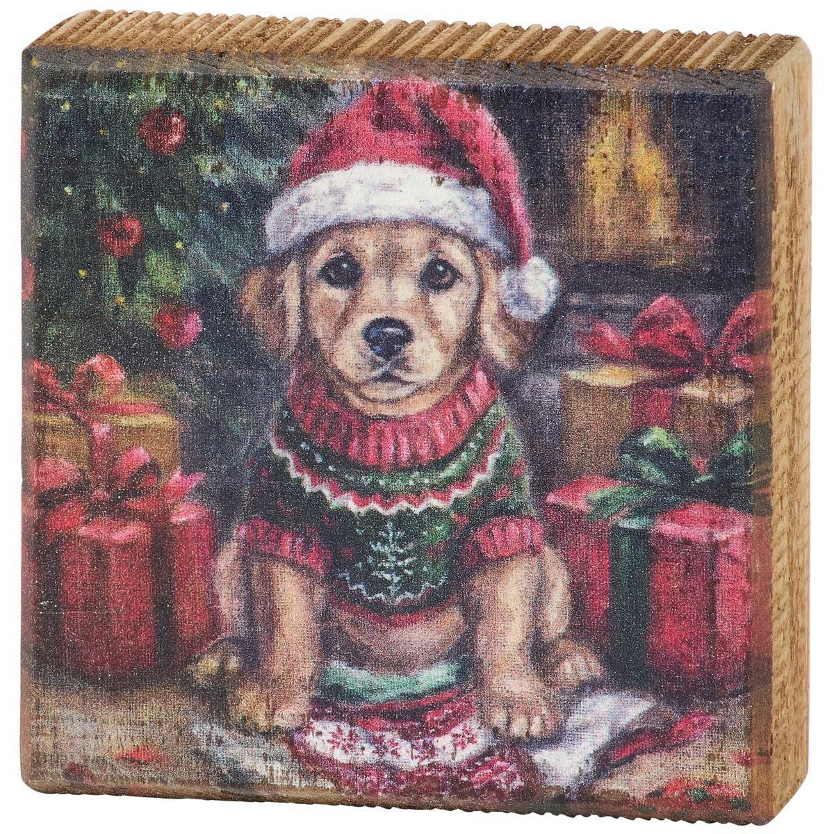 Puppy Mischief Block Sign