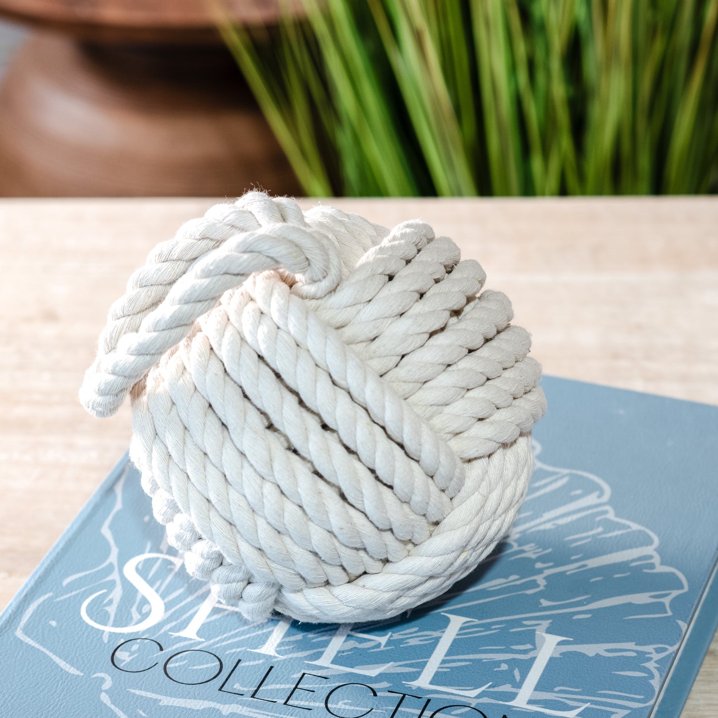 6" Nautical Rope Ball Door Stop