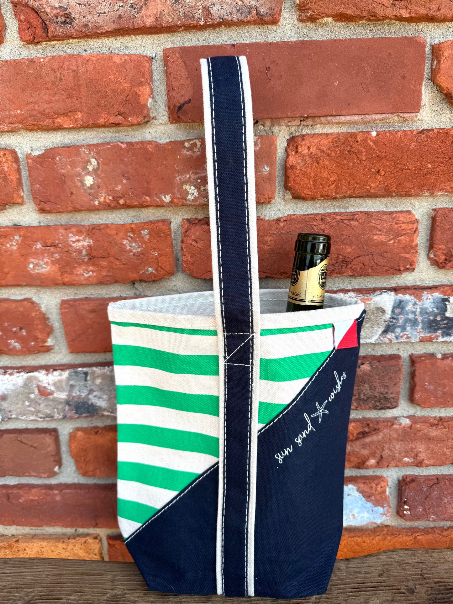 Sun, Sand & Starfish Wishes Double Wine Tote
