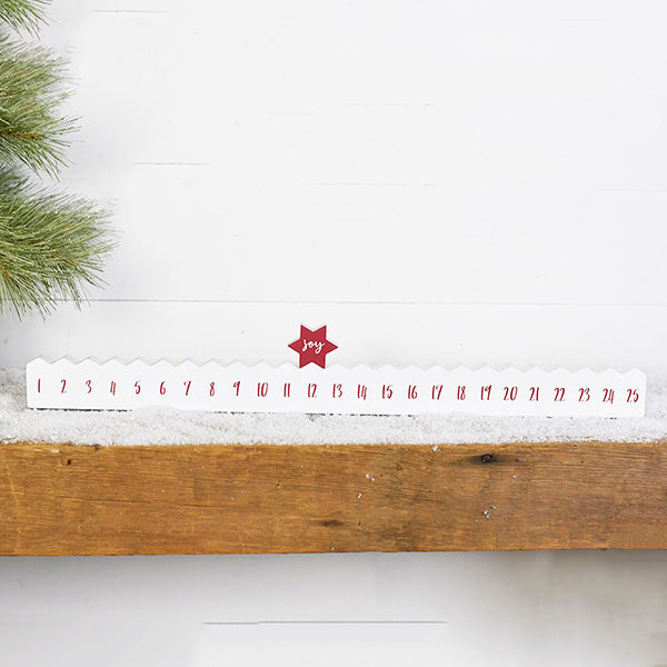 Christmas Countdown Calendar w/Star