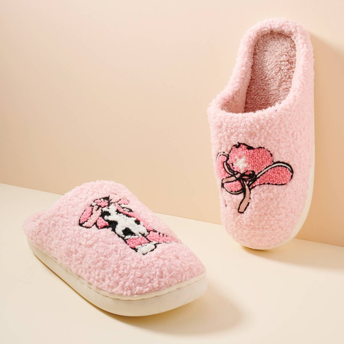 Western-Inspired Boots & Hat Luxe Home Slippers