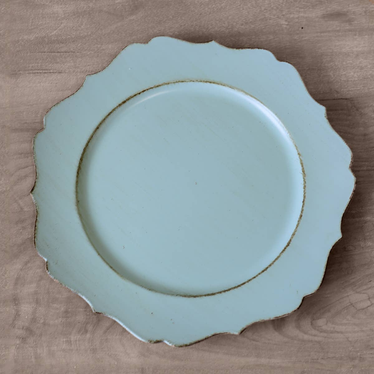 Cartouche Charger Antique Sky 13"