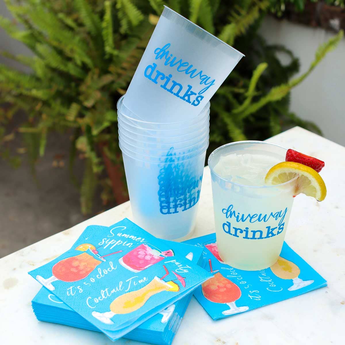 5 O'Clock Cocktail Napkins Multi 5x5