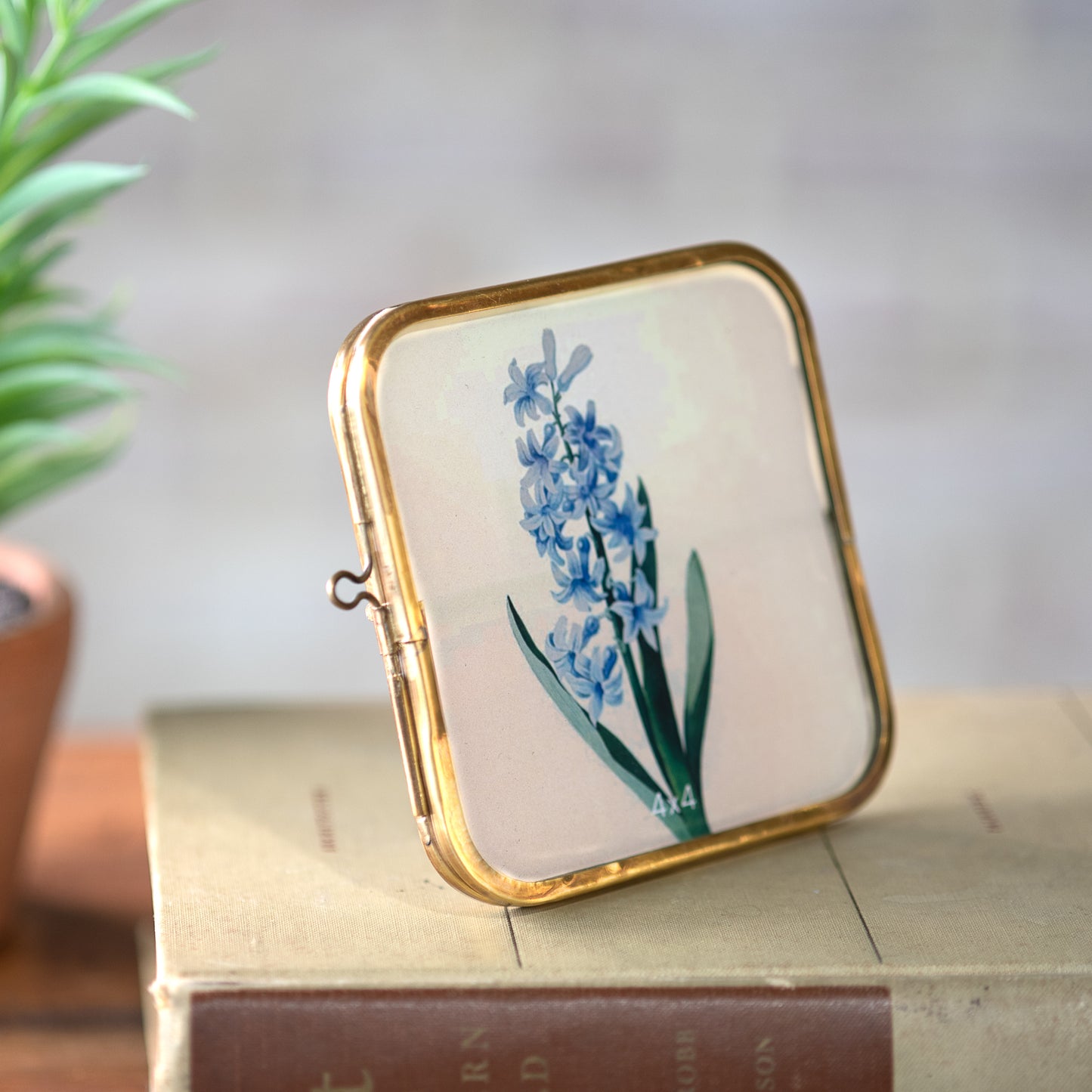 4x4 Ant. Brass Photo Frame