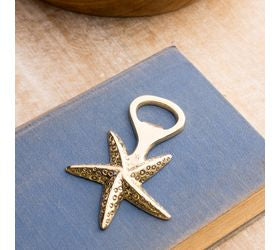 Brass Finished Starfish Bottle Opener