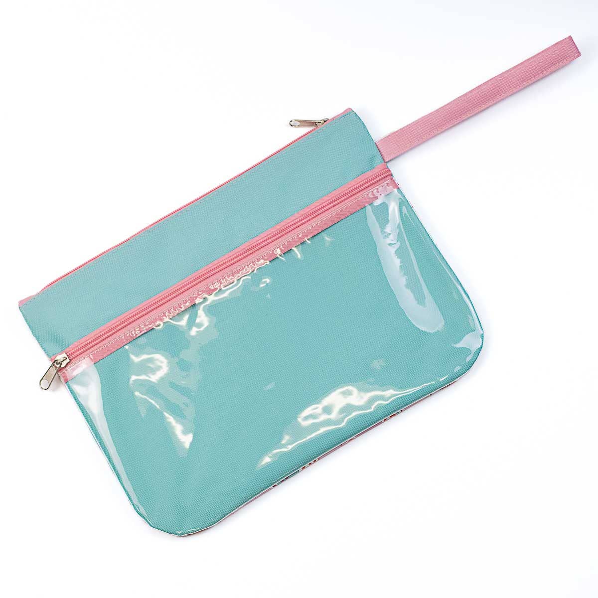 Sand Dollar Wet/Dry Bag Aruba Blue/Light Pink 12x9