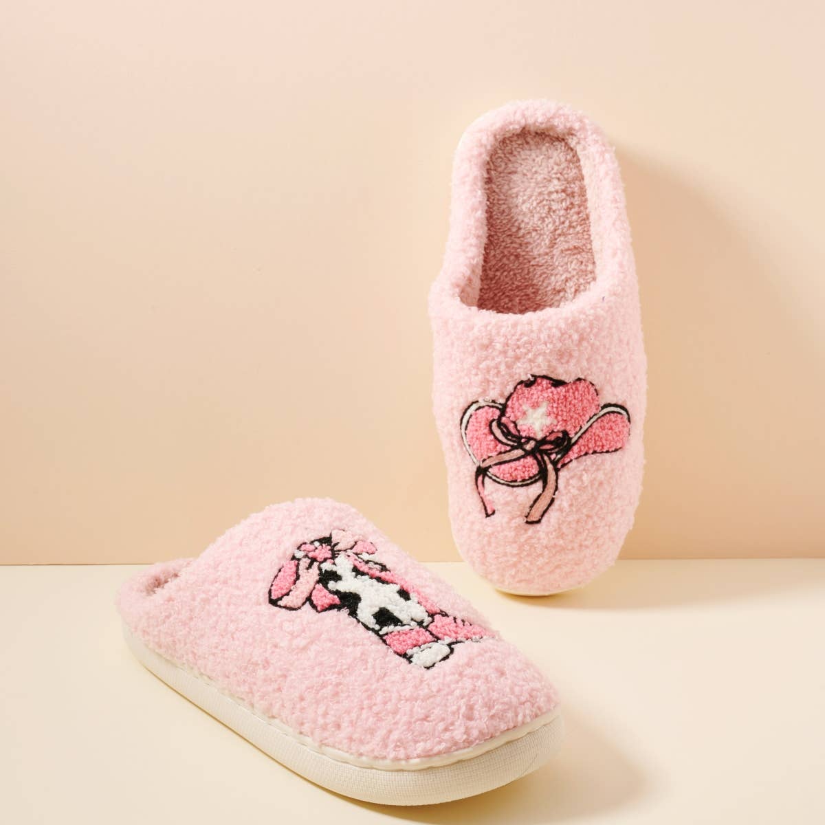 Western-Inspired Boots & Hat Luxe Home Slippers