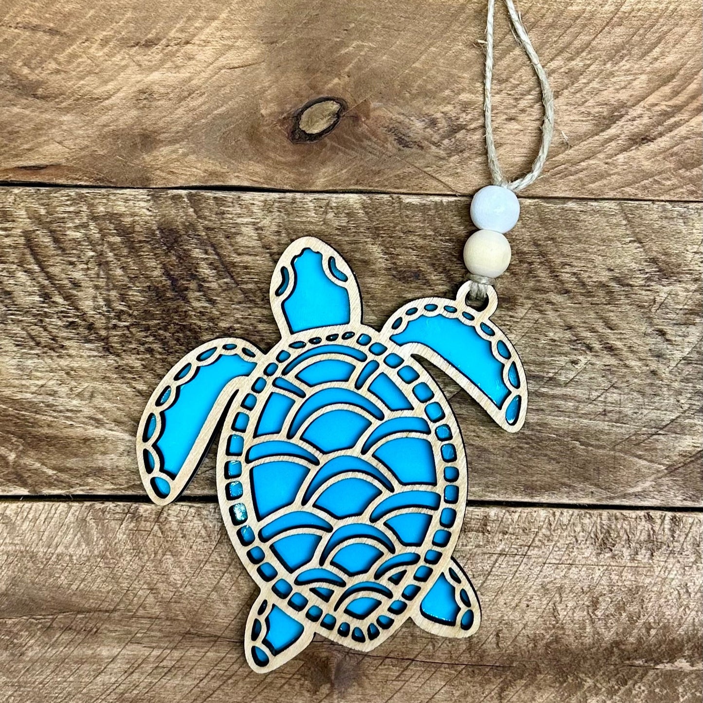 Wood/Acrylic Sea Turtle Ornament