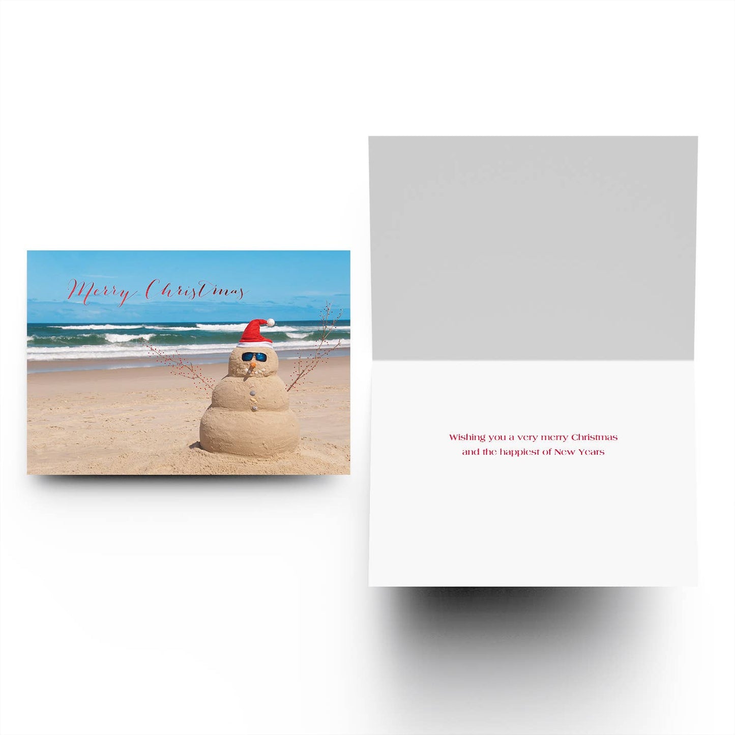 Beach Snowman Boxed Holiday Cards