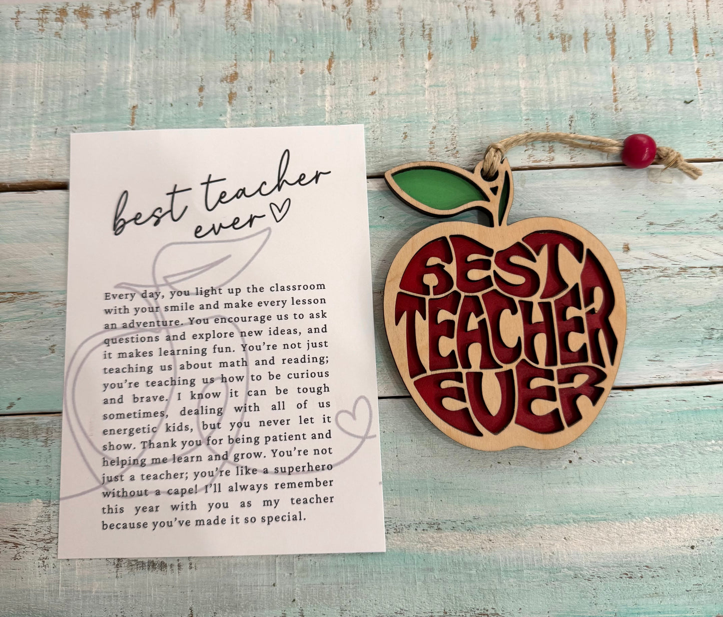 Best Teacher Ever Story Card