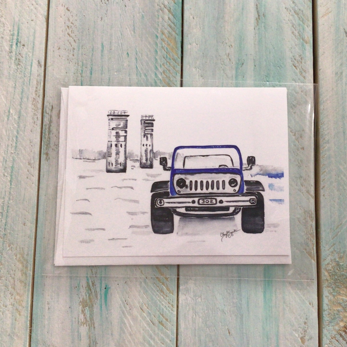 302 Jeep Towers Card