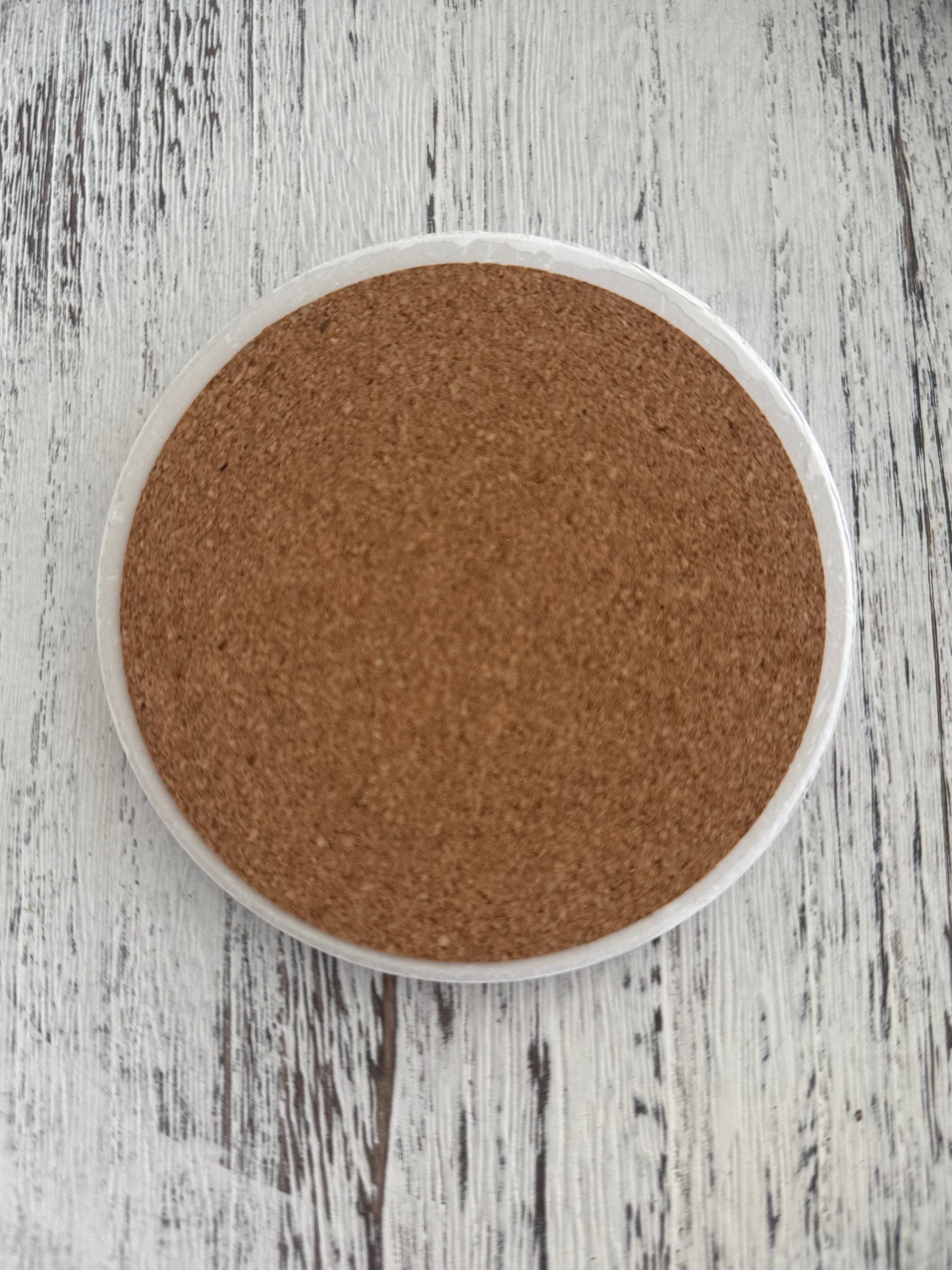 Blue/Black Oyster Round Coaster by Cheryl Zapata Art