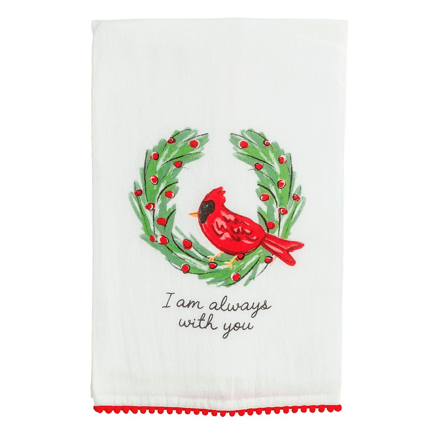 Always With You Cardinal Pom Towel