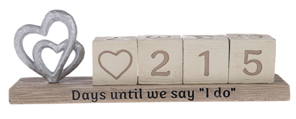 Days until we say "I do"