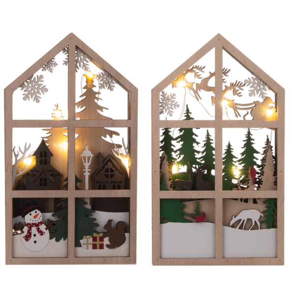 Layered Laser Cut Light Up Christmas Decor
