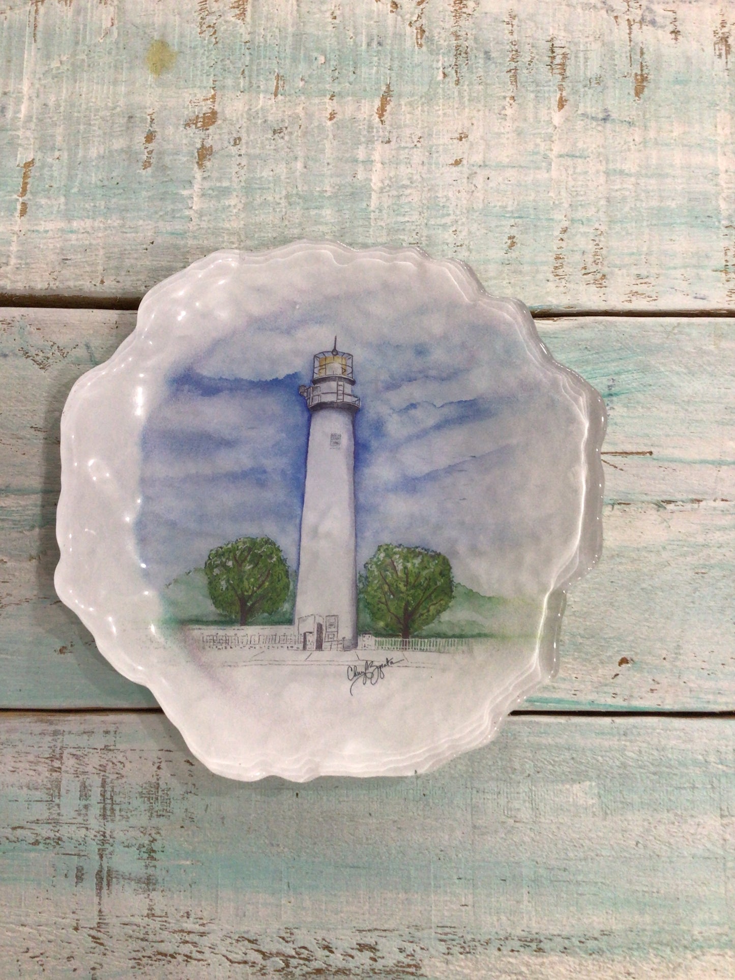 FI Lighthouse 5" Trinket Dish from C.Zapata Art