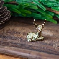Gold Deer Place Card Holder