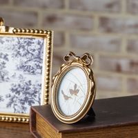 4" Antique Gold Oval Frame