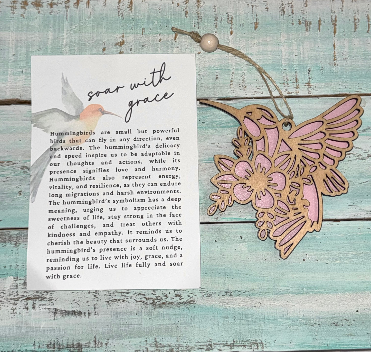 Soar with grace, hummingbird Story Card