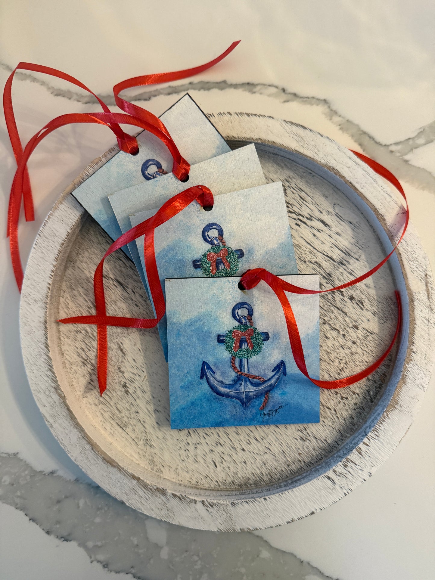 Anchor Wreath Ornament
