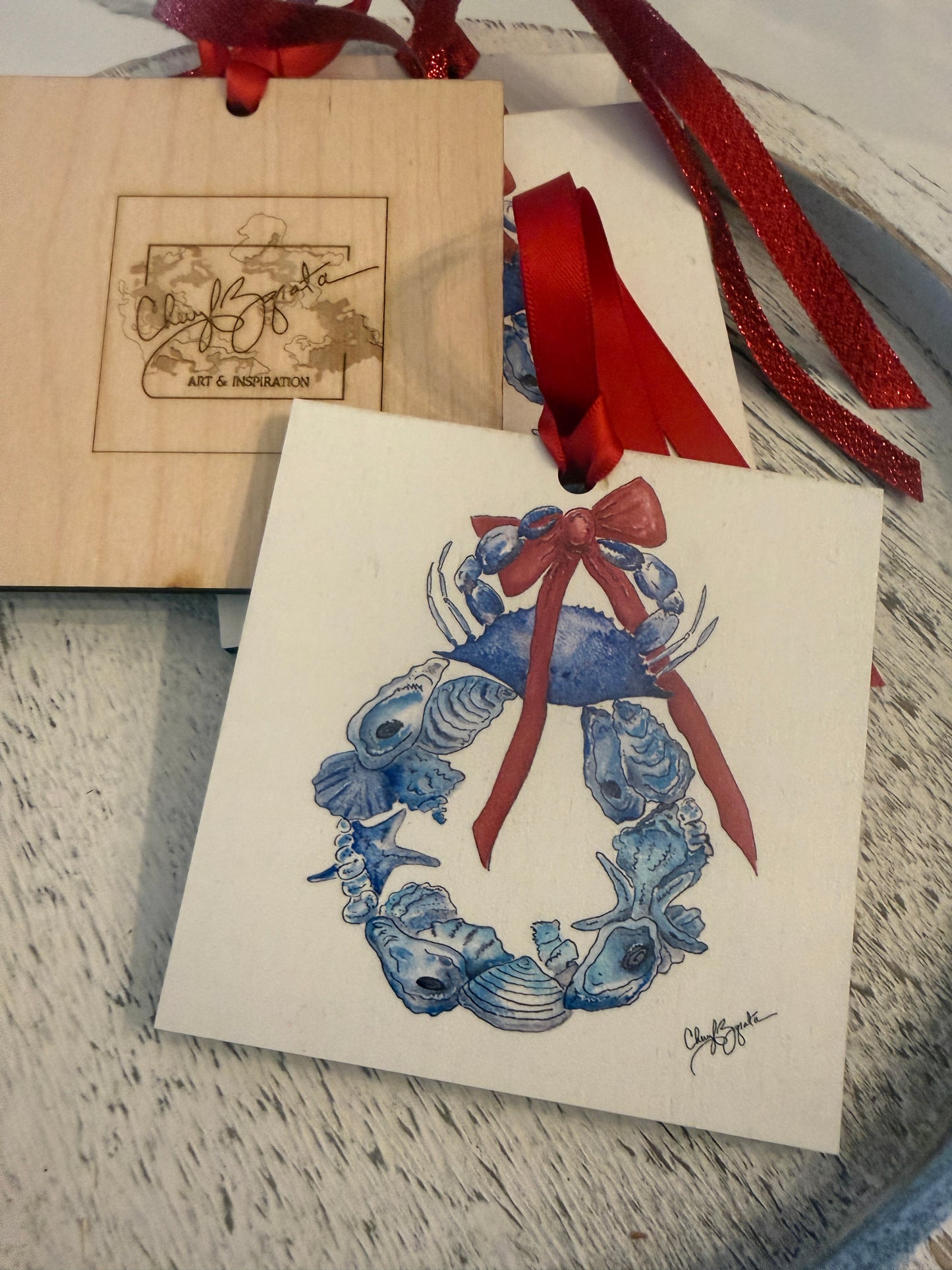 Bountiful Shell Wreath Ornament