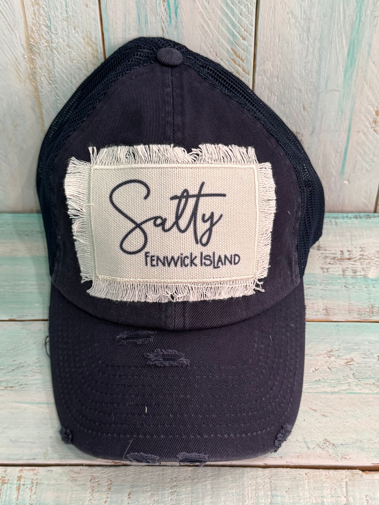 Navy Salty Fenwick Island Hat