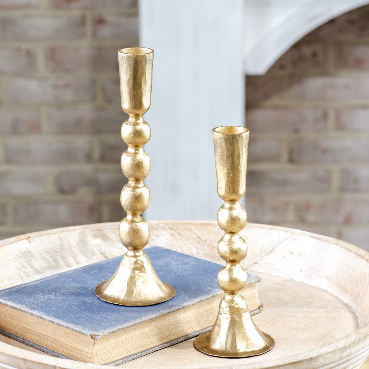 Gold Ball Candle Stick Holder
