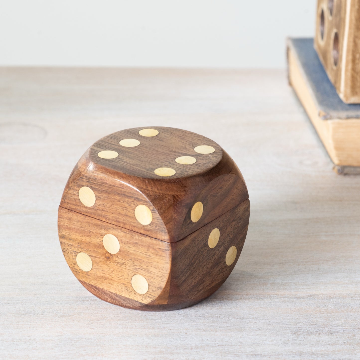 Wood Dice in Box Set