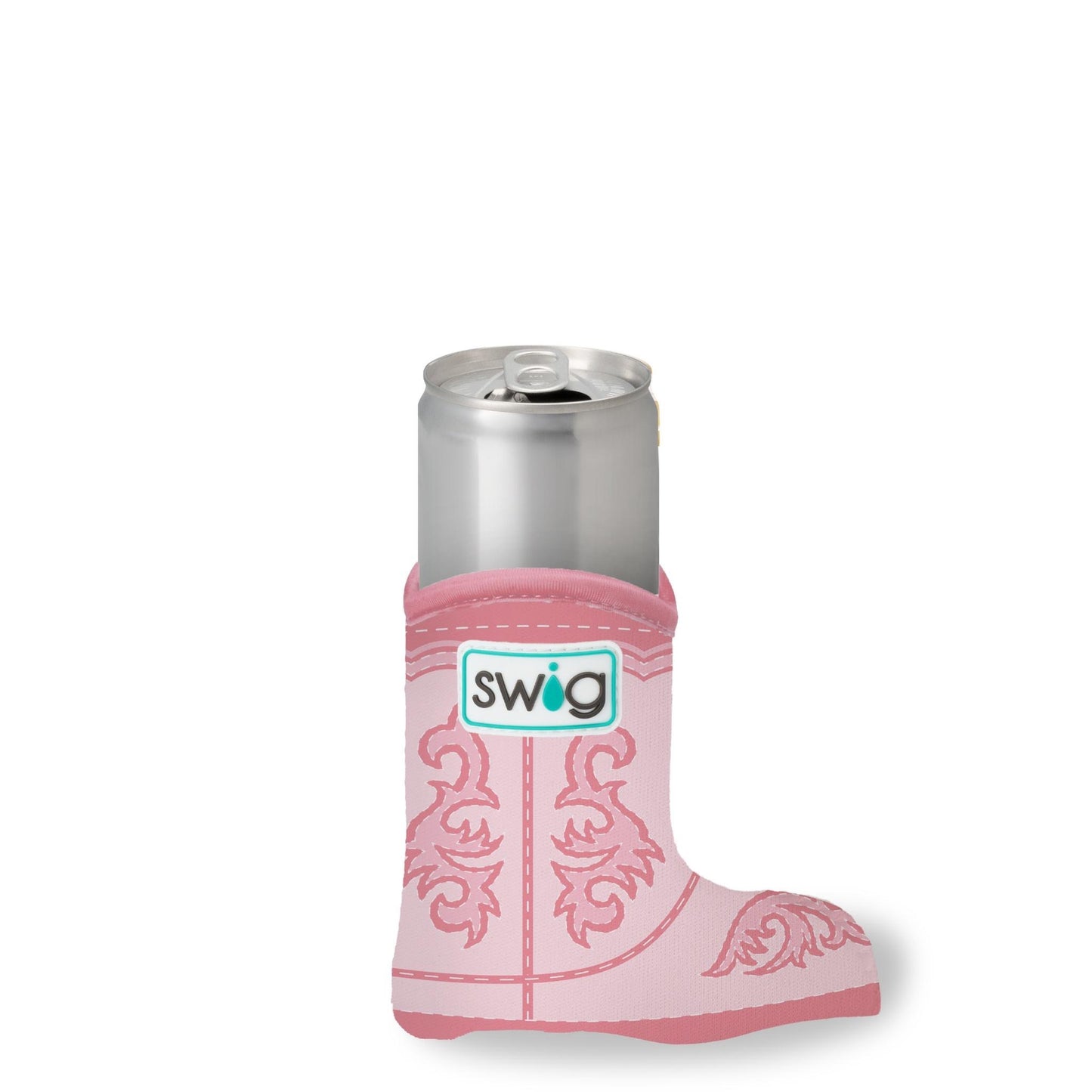 Boot Scootin' Pink Slim Can Coolie