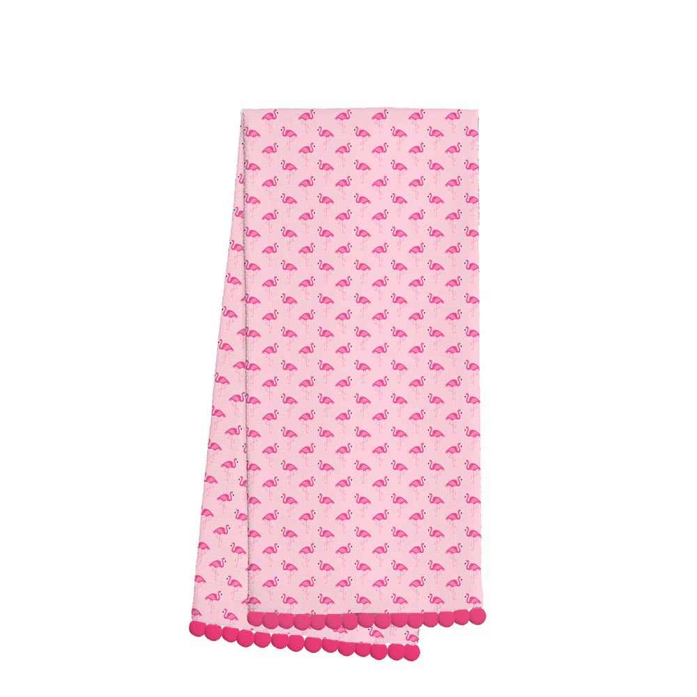 Flamingos Tea Towel
